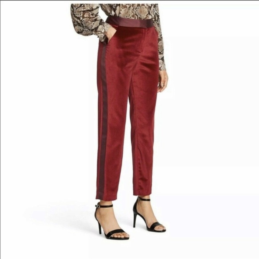 NWT Altuzarra for Target velvet red pants